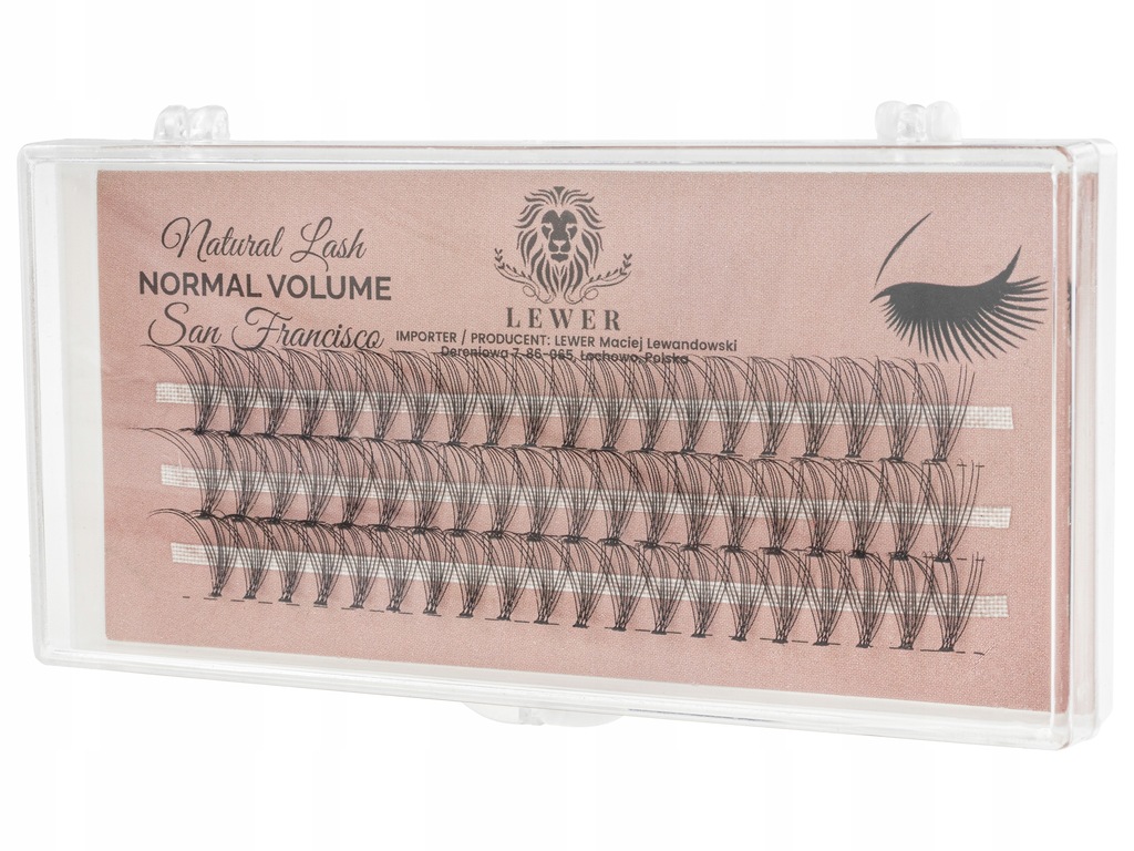 KĘPKI RZĘSY EYELASH San Francisco Normal VOLUME 12mm NATURALNE JEDWABNE